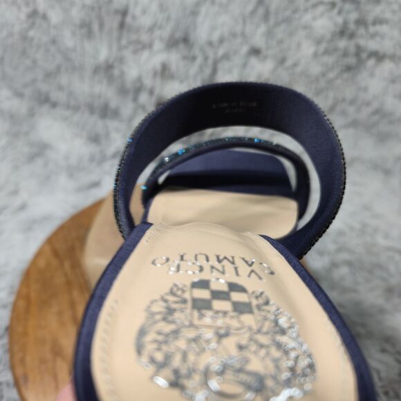 Vince Camuto Magaly Women Size 9.5M Embellished Block Heel Brazilian Made Sandal - Picture 7 of 8